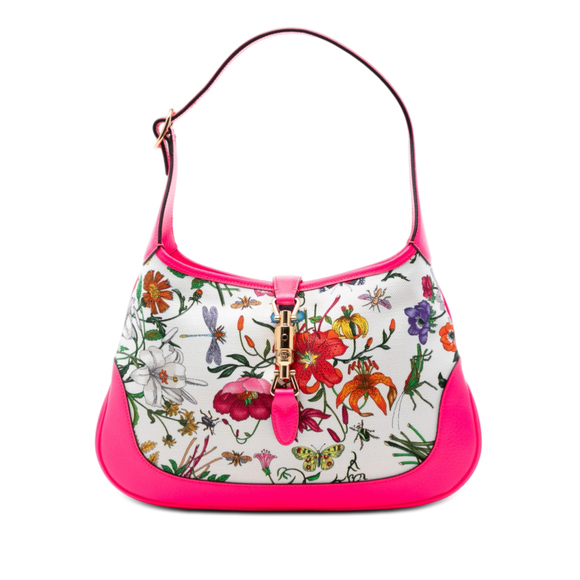 Gucci Handbags - Pre-Loved Gucci Flora Canvas Jackie O Bouvier Shoulder Bag